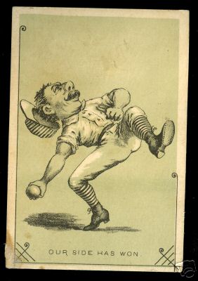 1880s Trade Card Corner Clef Our Side Has Won